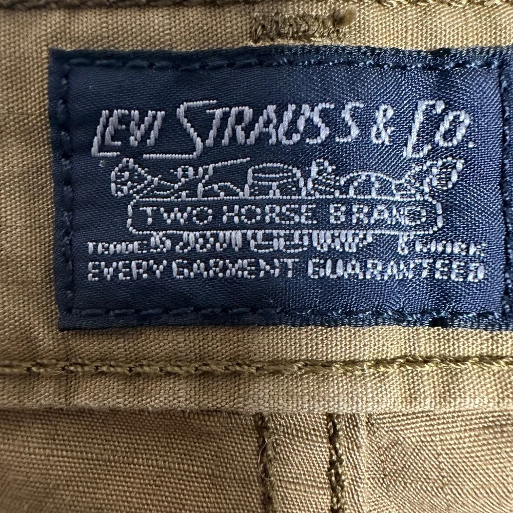 Levi's Cargo Shorts Mens 40 Ripstop Khaki Brown EUC